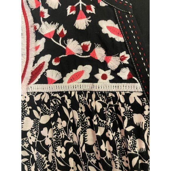 Anthropologie One September Fringe Embroidered Top Size XS - Picture 5 of 6